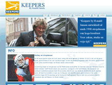 Tablet Screenshot of keepersbyronaldjansen.nl